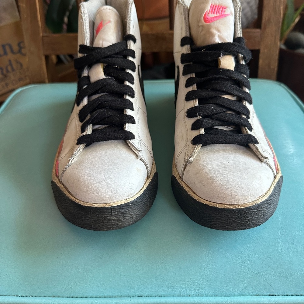 Nike High-Top Sneakers - White and Black